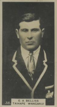1927 Wills's New Zealand Footballers #38 Ernest Belliss Front