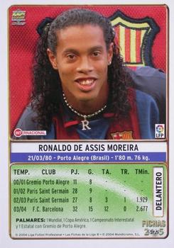 2004-05 Mundicromo Las Fichas de la Liga 2005 #48 Ronaldinho Back