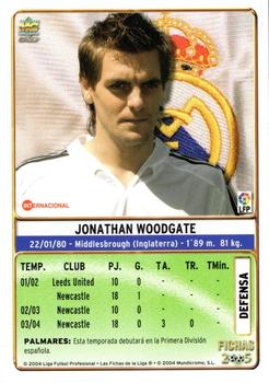 2004-05 Mundicromo Las Fichas de la Liga 2005 #94 Woodgate Back