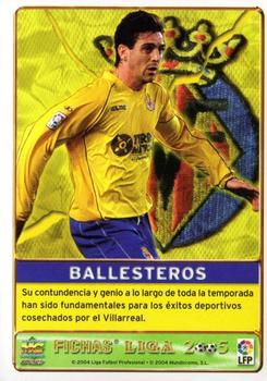 2004-05 Mundicromo Las Fichas de la Liga 2005 #216a Ballesteros Back
