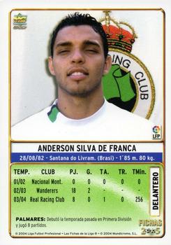 2004-05 Mundicromo Las Fichas de la Liga 2005 #451 Anderson Back