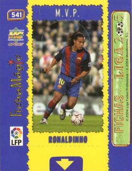 2004-05 Mundicromo Las Fichas de la Liga 2005 #541 Ronaldinho Front