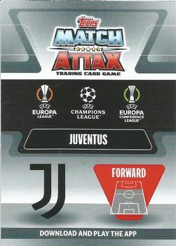 2021-22 Topps Chrome Match Attax UEFA Champions League & Europa League #199 Alessandro Del Piero Back
