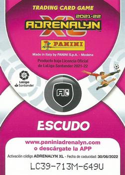 2021-22 Panini Adrenalyn XL LaLiga Santander #37 Escudo Back