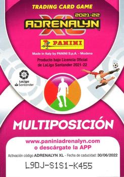 2021-22 Panini Adrenalyn XL LaLiga Santander #463 Oblak / Llorente / Koke / Luis Suárez Back