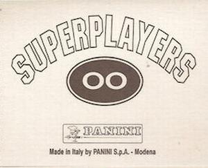 1998 Panini Superplayers 98 - Glitter Stickers #OO Mark Hughes Back