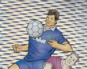 1998 Panini Superplayers 98 - Glitter Stickers #OO Mark Hughes Front