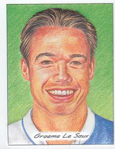 1998 Panini Superplayers 98 - Embossed 3D Glyptic Stickers #NNO Graeme Le Saux Front