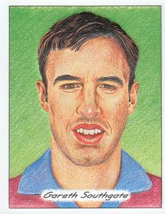 1998 Panini Superplayers 98 - Embossed 3D Glyptic Stickers #NNO Gareth Southgate Front