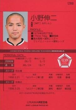 2007 Urawa Red Diamonds #UR8 Shinji Ono Back