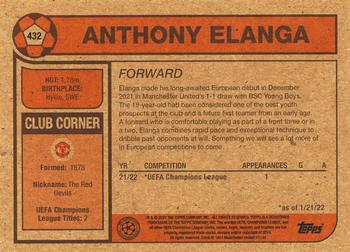 2022 Topps Living UEFA Champions League #432 Anthony Elanga Back