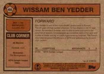 2022 Topps Living UEFA Champions League #455 Wissam Ben Yedder Back