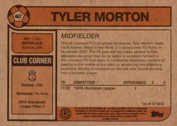 2022 Topps Living UEFA Champions League #467 Tyler Morton Back