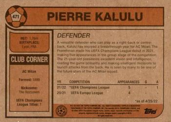 2022 Topps Living UEFA Champions League #471 Pierre Kalulu Back
