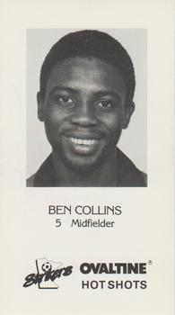 1984-85 Ovaltine Minnesota Strikers (MISL) #NNO Ben Collins Front