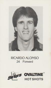 1984-85 Ovaltine Minnesota Strikers (MISL) #NNO Ricardo Alonso Front