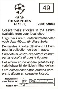 2001-02 Panini UEFA Champions League #49 Glauber Back
