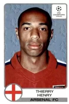 2001-02 Panini UEFA Champions League #75 Thierry Henry Front