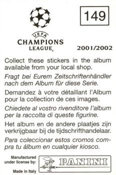 2001-02 Panini UEFA Champions League #149 Nicola Amoruso Back