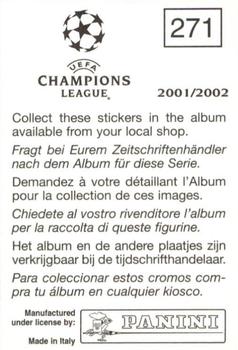 2001-02 Panini UEFA Champions League #271 Ferry de Haan Back