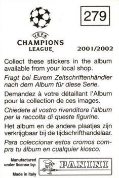 2001-02 Panini UEFA Champions League #279 Shinji Ono Back