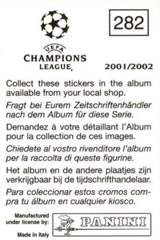 2001-02 Panini UEFA Champions League #282 Bonaventure Kalou Back