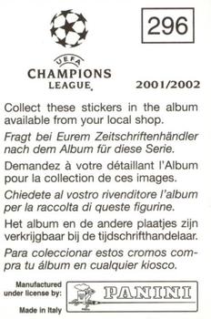 2001-02 Panini UEFA Champions League #296 Libor Sionko Back