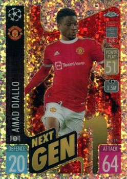 2021-22 Topps Chrome Match Attax UEFA Champions League & Europa League - Speckle #167 Amad Diallo Front