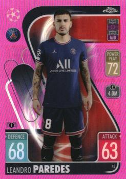 2021-22 Topps Chrome Match Attax UEFA Champions League & Europa League - Pink #42 Leandro Paredes Front