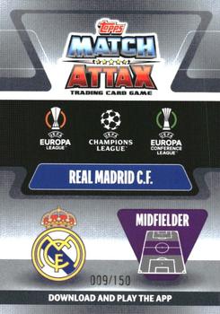 2021-22 Topps Chrome Match Attax UEFA Champions League & Europa League - Aqua #84 Isco Back