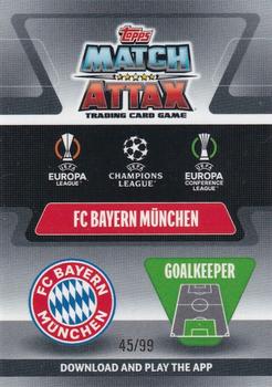 2021-22 Topps Chrome Match Attax UEFA Champions League & Europa League - Neon Green #47 Manuel Neuer Back