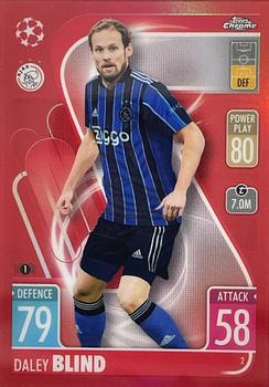 2021-22 Topps Chrome Match Attax UEFA Champions League & Europa League - Red #2 Daley Blind Front