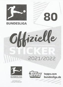 2021-22 Topps Bundesliga Sticker #80 Paul Jaeckel Back
