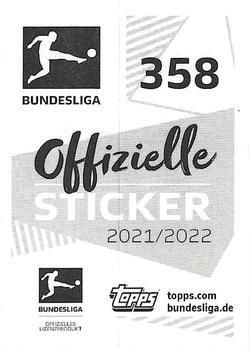 2021-22 Topps Bundesliga Sticker #358 Hannes Wolf Back