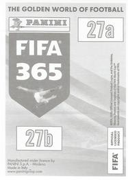 2022 Panini FIFA 365 The Golden World of Football #27a / 27b Dudu / Luiz Adriano Back