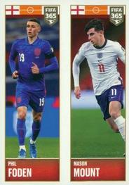 2022 Panini FIFA 365 The Golden World of Football #369a / 369b Phil Foden / Mason Mount Front