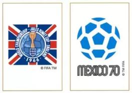 2022 Panini FIFA 365 The Golden World of Football #409a / 409b England 1966 / Mexico 1970 Front
