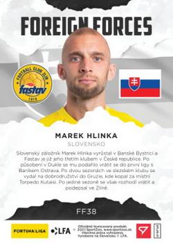 2020-21 SportZoo Fortuna:Liga 2. Serie - Foreign Forces #FF38 Marek Hlinka Back