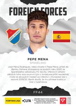 2020-21 SportZoo Fortuna:Liga 2. Serie - Foreign Forces #FF44 Pepe Mena Back