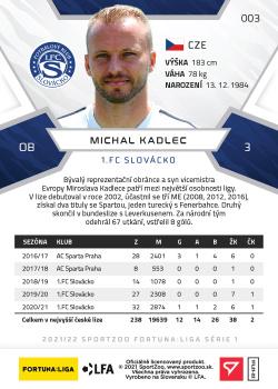 2021-22 SportZoo Fortuna:Liga #003 Michal Kadlec Back