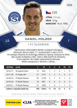 2021-22 SportZoo Fortuna:Liga #006 Daniel Holzer Back