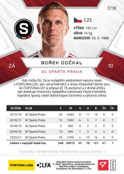 2021-22 SportZoo Fortuna:Liga #018 Borek Dockal Back