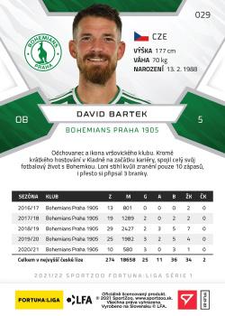 2021-22 SportZoo Fortuna:Liga #029 David Bartek Back