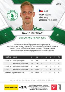 2021-22 SportZoo Fortuna:Liga #039 David Puskac Back