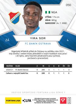 2021-22 SportZoo Fortuna:Liga #050 Yira Sor Back