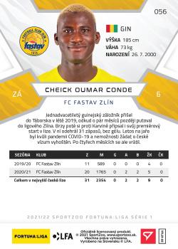 2021-22 SportZoo Fortuna:Liga #056 Cheick Conde Back