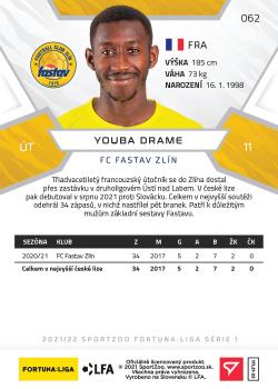 2021-22 SportZoo Fortuna:Liga #062 Youba Drame Back