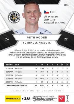 2021-22 SportZoo Fortuna:Liga #069 Petr Kodes Back