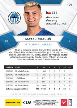 2021-22 SportZoo Fortuna:Liga #079 Matej Chalus Back