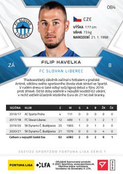 2021-22 SportZoo Fortuna:Liga #084 Filip Havelka Back